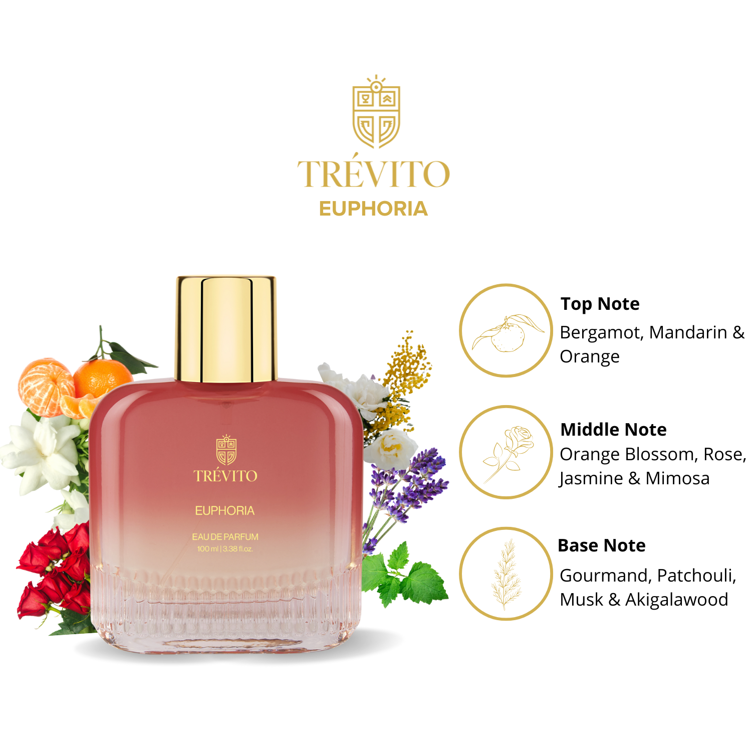 TRÉVITO Euphoria Perfume For Women (EDP) 100ml